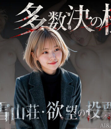 【エロ漫画raw】多数決の檻 ―雪山荘・欲望の投票― 第一話＜ノベルゲーム＞（実写系）【d_799910】