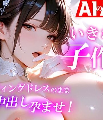 【エロ漫画raw】【AIのAV動画】いきなり子作り ウェディングドレスのまま中出し孕ませ！【d_807167】