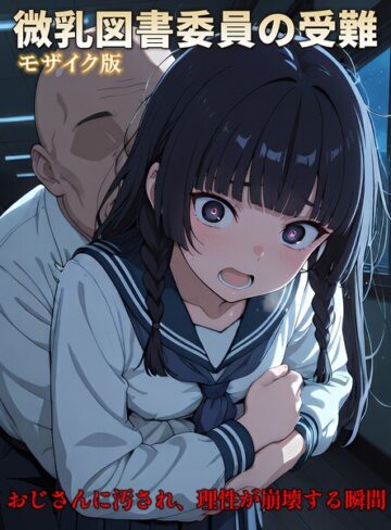 【エロ漫画raw】【CG】微乳図書委員の受難 おじさんに汚され、理性が崩壊する瞬間 モザイク版【s594allud04394】