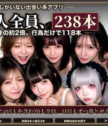 【エロ漫画raw】【実写系Hゲーム】ヤリマンしかいない出会い系アプリ2 〜スワイプして即ホテル〜【d_825989】